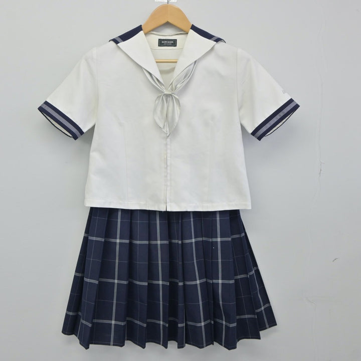 【中古】東京都 武蔵野大学高等学校 女子制服 4点（セーラー服・シャツ・スカート）sf024439