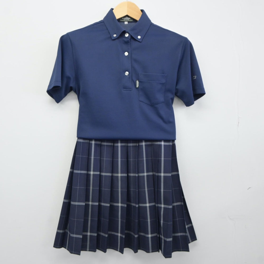 【中古】東京都 武蔵野大学高等学校 女子制服 4点（セーラー服・シャツ・スカート）sf024439