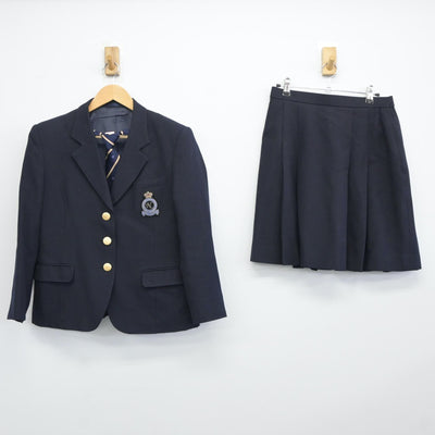 【中古】東京都 日本女子体育大学附属二階堂高等学校 女子制服 3点（ブレザー・スカート）sf024454