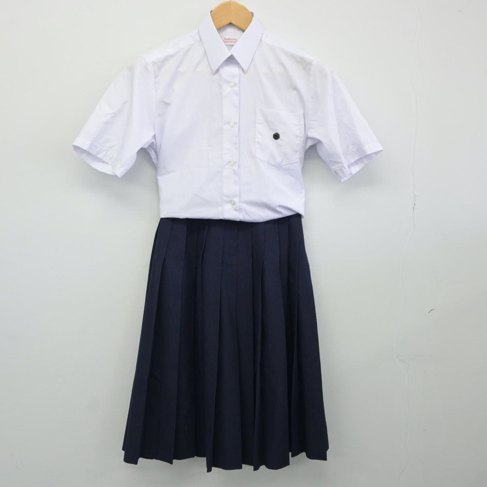 【中古】兵庫県 伊丹北中学校 女子制服 2点（シャツ・スカート）sf024456