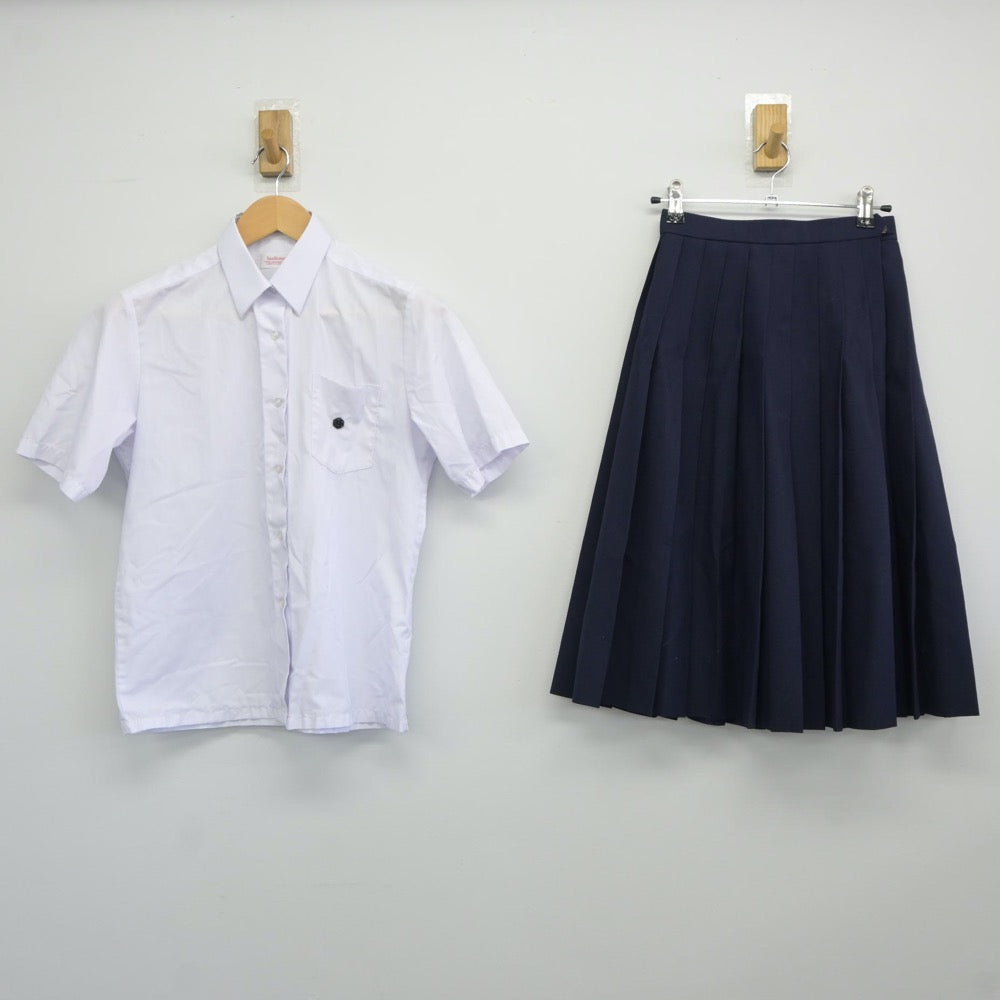 【中古】兵庫県 伊丹北中学校 女子制服 2点（シャツ・スカート）sf024456