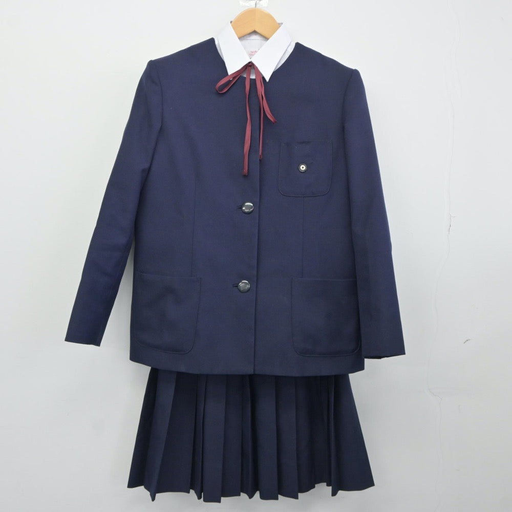 【中古】兵庫県 伊丹北中学校 女子制服 4点（ブレザー・シャツ・スカート）sf024457