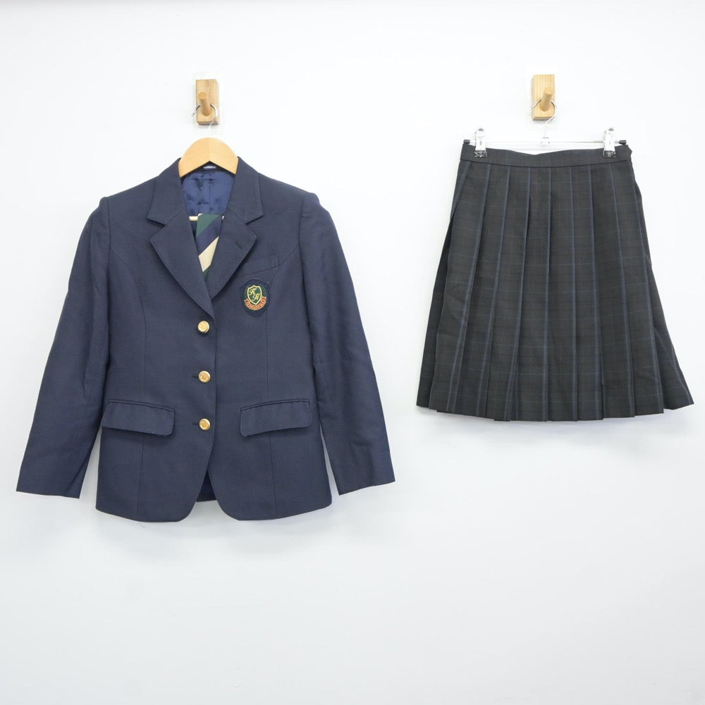 【中古】福島県 郡山東高等学校 女子制服 3点（ブレザー・スカート）sf024469