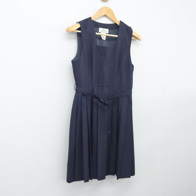 【中古】神奈川県 潮田中学校 女子制服 1点（ジャンパースカート）sf024471