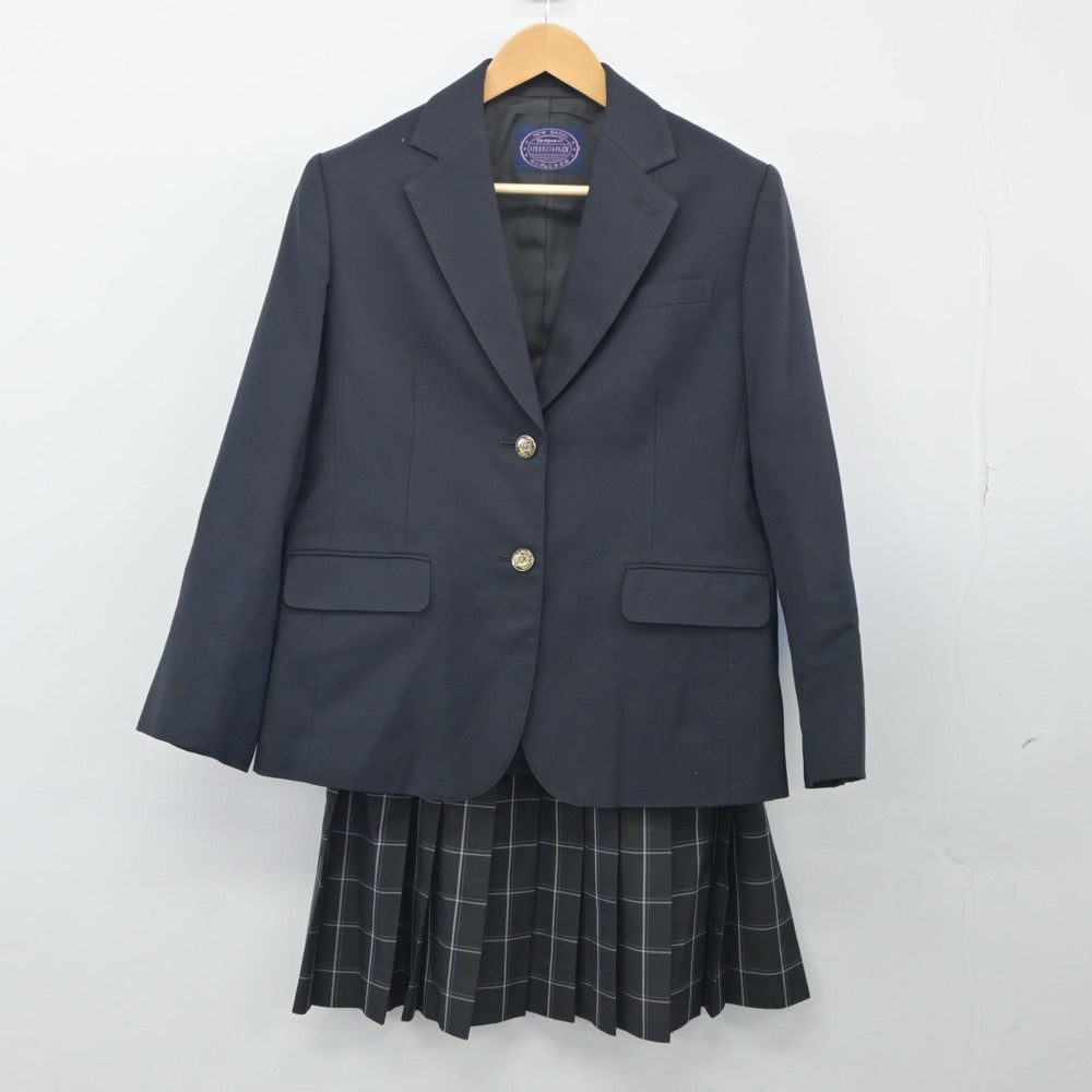 【中古】東京都 足立高等学校 女子制服 2点（ブレザー・スカート）sf024478