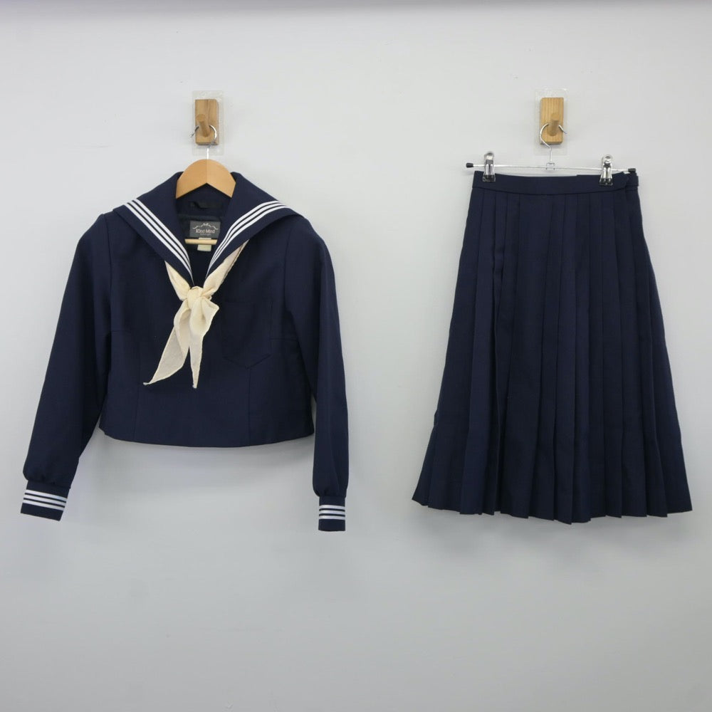 【中古】愛知県 愛知教育大学附属名古屋中学校 女子制服 3点（セーラー服・スカート）sf024480