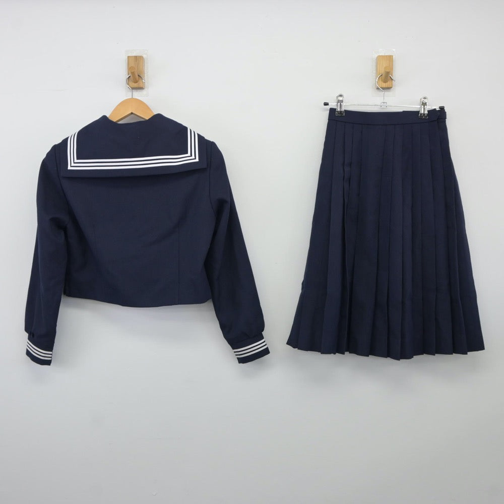 【中古】愛知県 愛知教育大学附属名古屋中学校 女子制服 3点（セーラー服・スカート）sf024480