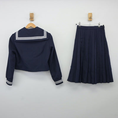 【中古】愛知県 愛知教育大学附属名古屋中学校 女子制服 3点（セーラー服・スカート）sf024480