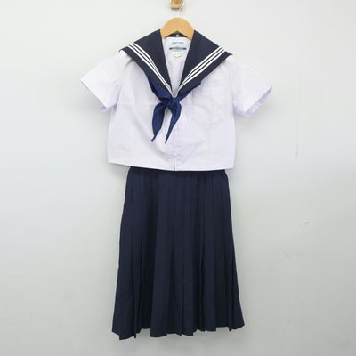 【中古】愛知県 愛知教育大学附属名古屋中学校 女子制服 3点（セーラー服・スカート）sf024481