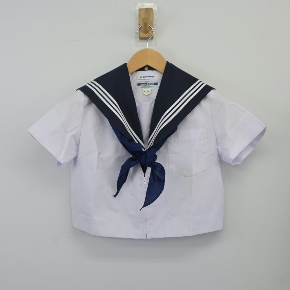 【中古】愛知県 愛知教育大学附属名古屋中学校 女子制服 3点（セーラー服・スカート）sf024481