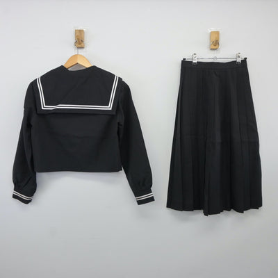 【中古】三重県 鈴鹿市白子中学校 女子制服 4点（セーラー服・スカート・スカート）sf024485