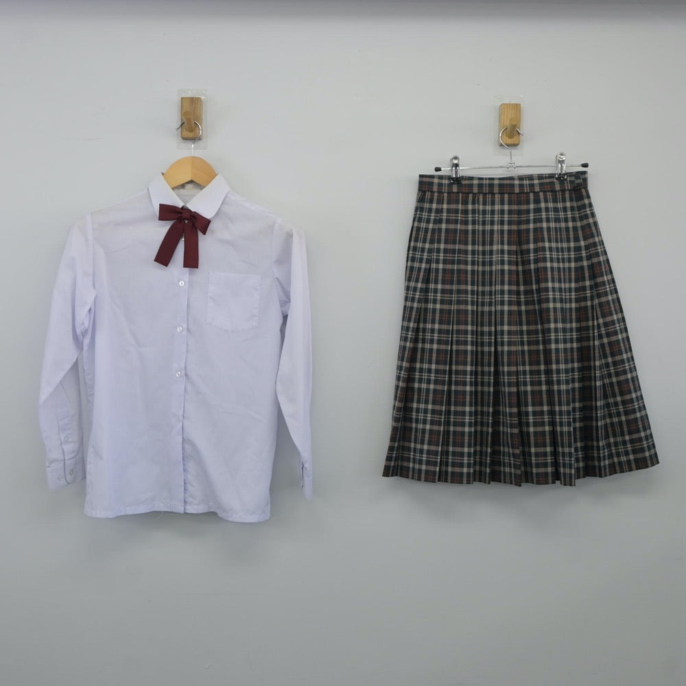 【中古】宮城県 岩沼中学校 女子制服 4点（ブレザー・シャツ・スカート）sf024489