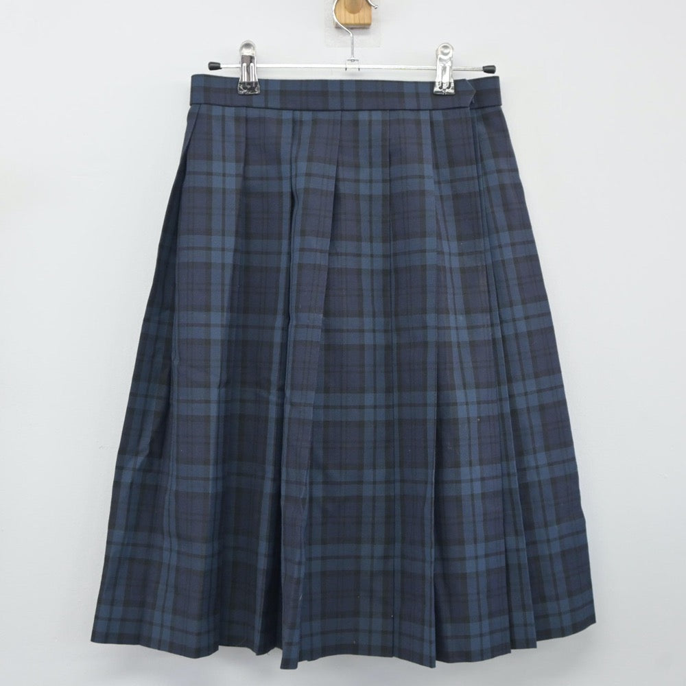 【中古】山形県 天童市立第四中学校 女子制服 2点（ニットベスト・スカート）sf024496