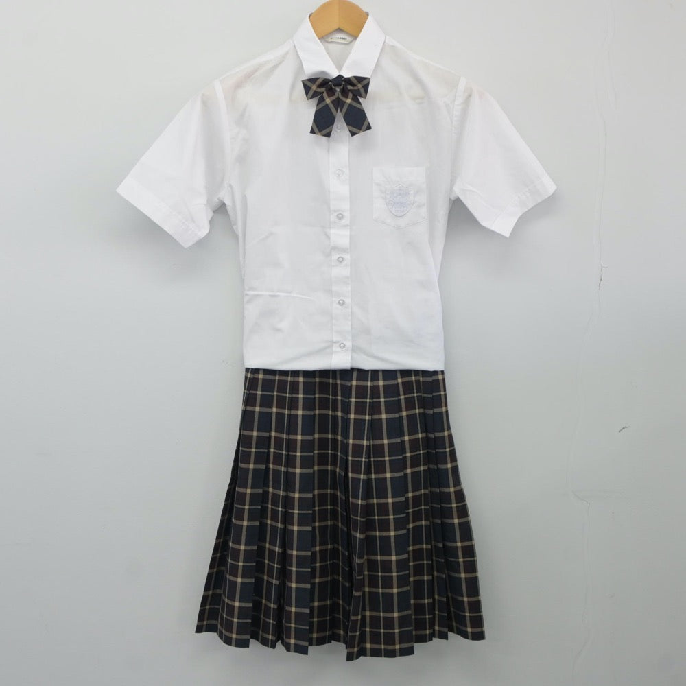 【中古】東京都 愛国高等学校 女子制服 4点（シャツ・スカート）sf024503