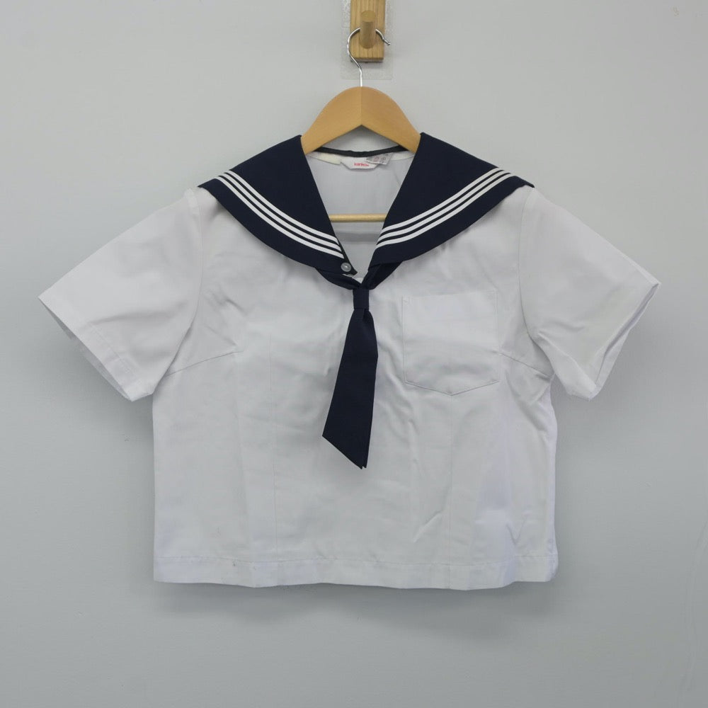 【中古】福島県 白河中央中学校 女子制服 2点（セーラー服）sf024512