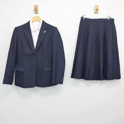 【中古】山口県 長府高等学校 女子制服 5点（ブレザー・シャツ・スカート）sf024523