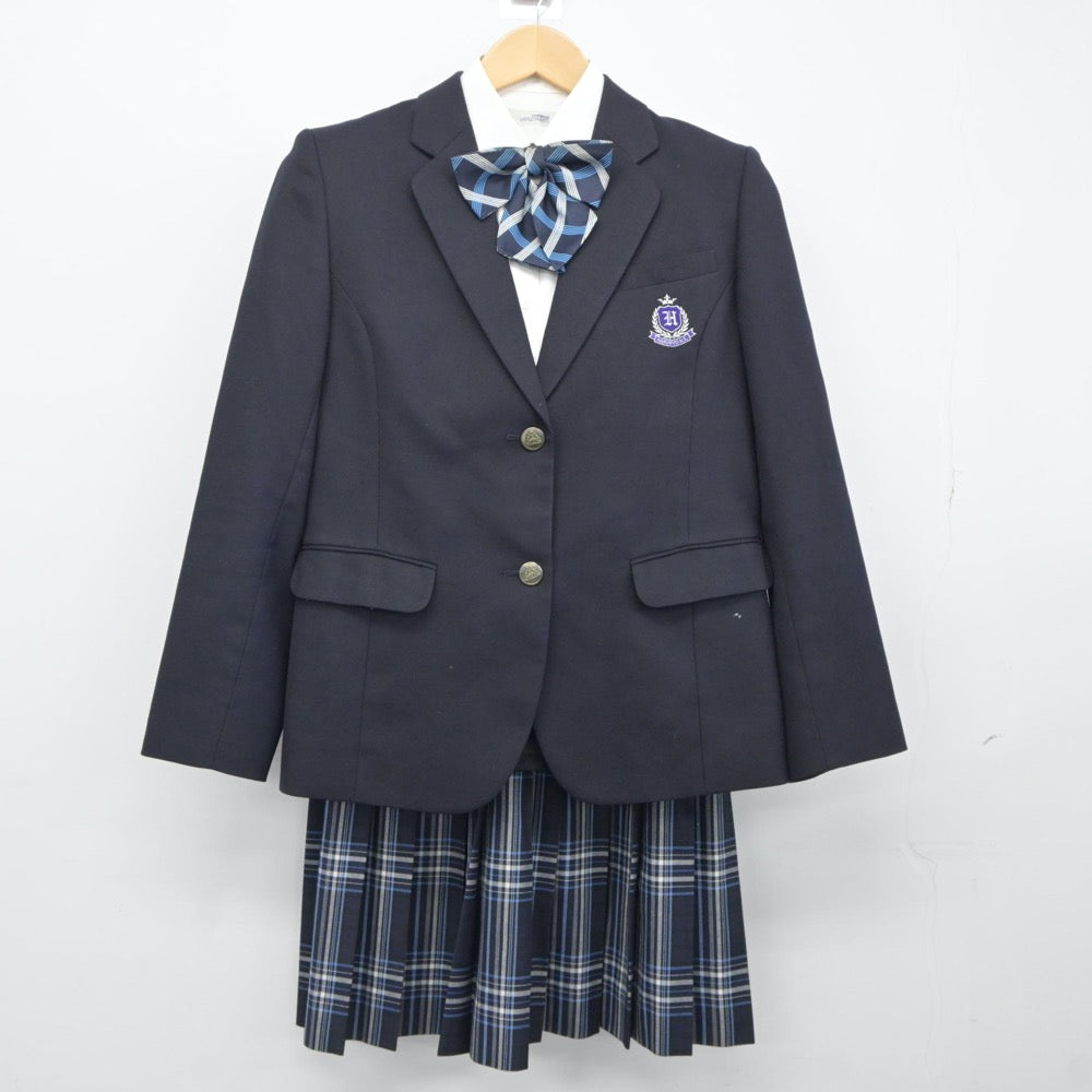 【中古】福岡県 柏陵高等学校 女子制服 4点（ブレザー・シャツ・スカート）sf024525