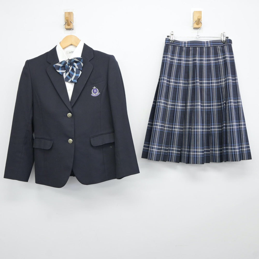 冬休み期間中値下げ‼︎ 制服 ブレザー、スカート、シャツ 中古制服】埼玉県 開智高等学校 女子制服 5点（ブレザー・シャツ