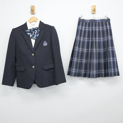 【中古】福岡県 柏陵高等学校 女子制服 4点（ブレザー・シャツ・スカート）sf024525