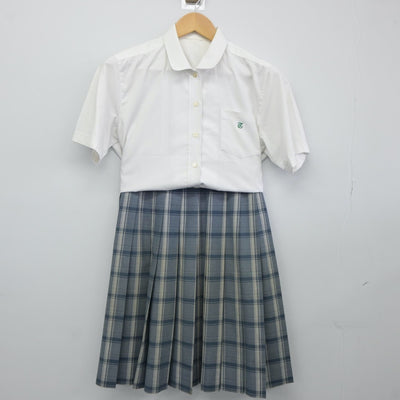 【中古】山口県 田部高等学校 女子制服 2点（シャツ・スカート）sf024531