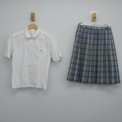 【中古】山口県 田部高等学校 女子制服 2点（シャツ・スカート）sf024531