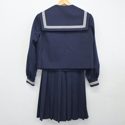 【中古】青森県 第三中学校 女子制服 3点（セーラー服・スカート）sf024542