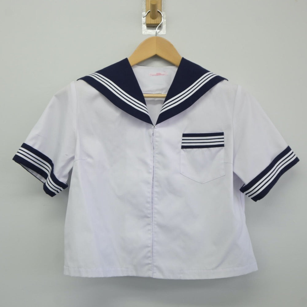 【中古】青森県 第三中学校 女子制服 2点（セーラー服・スカート）sf024543