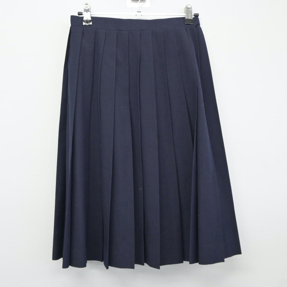 【中古】青森県 第三中学校 女子制服 2点（セーラー服・スカート）sf024543