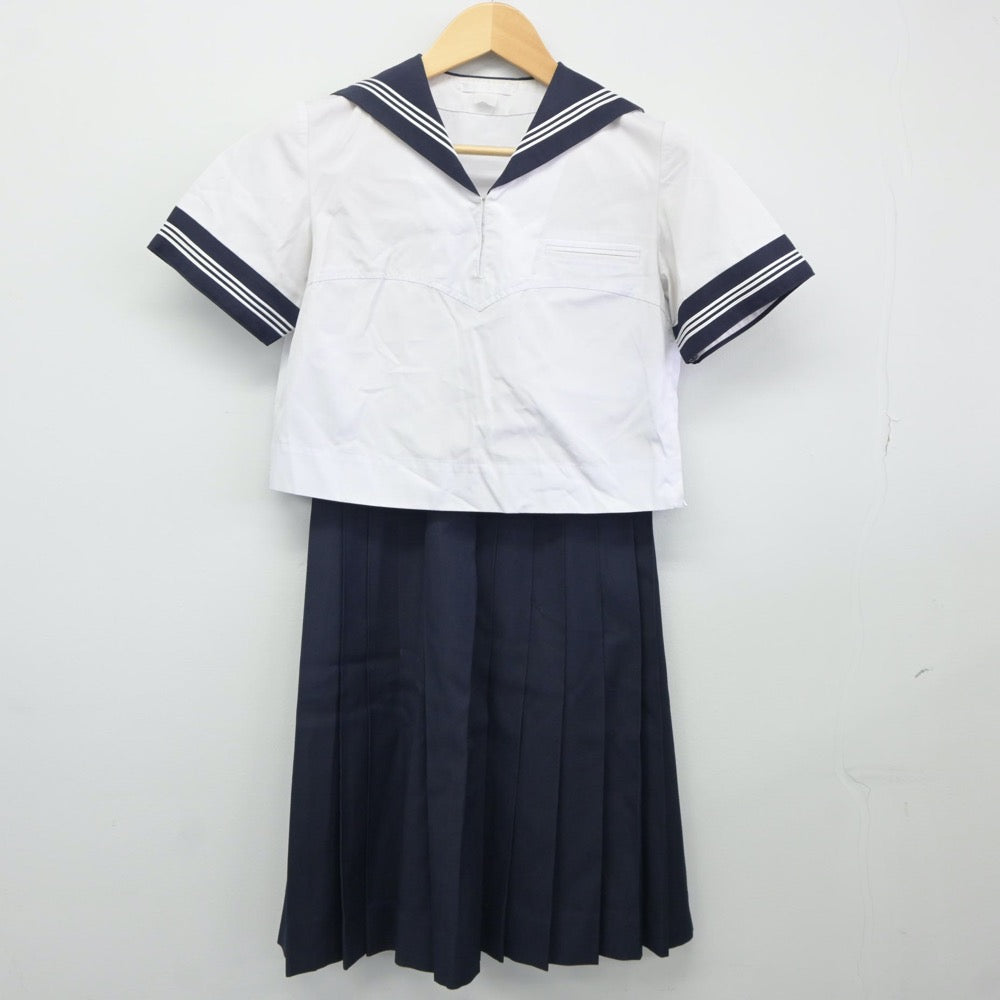 【中古】東京都 豊島岡女子高等学校 女子制服 4点（ニット・セーラー服・スカート）sf024545