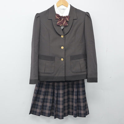 【中古】宮城県 聖ドミニコ学院中学校高等学校 女子制服 8点（ブレザー・シャツ・ニット・スカート）sf024560