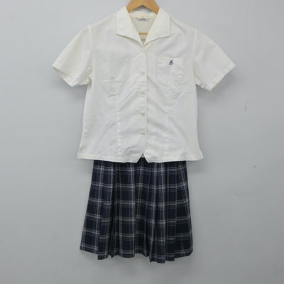 【中古】宮城県 聖ドミニコ学院中学校高等学校 女子制服 3点（シャツ・スカート）sf024563