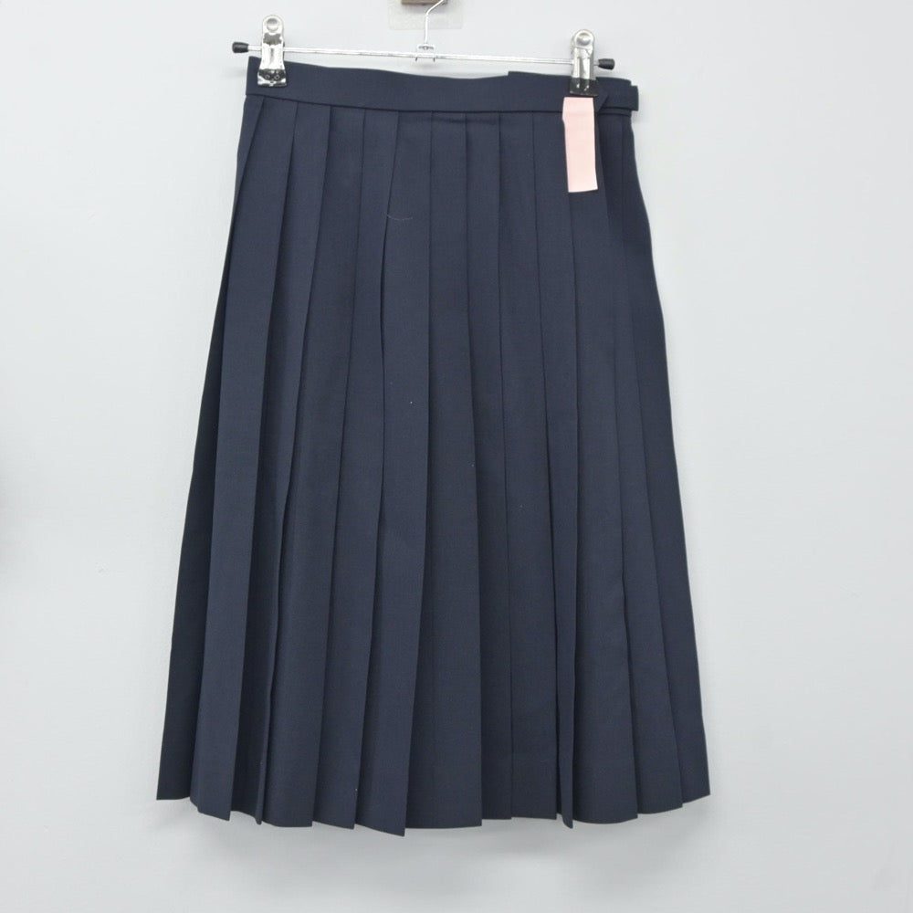 【中古】岡山県 作東中学校 女子制服 2点（シャツ・スカート）sf024574