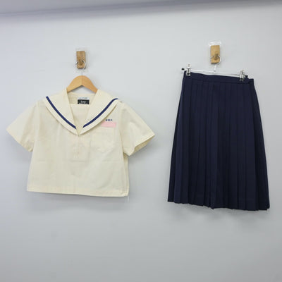 【中古】愛知県 益富中学校 女子制服 2点（セーラー服・スカート）sf024577