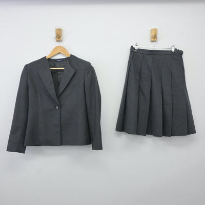 【中古】福岡県 福岡海星女子学院高等学校 女子制服 2点（ブレザー・スカート）sf024598