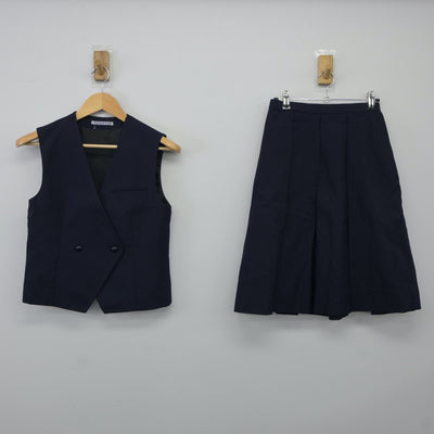 【中古】奈良県 桜井高等学校 女子制服 6点（ブレザー・ベスト・スカート）sf024600