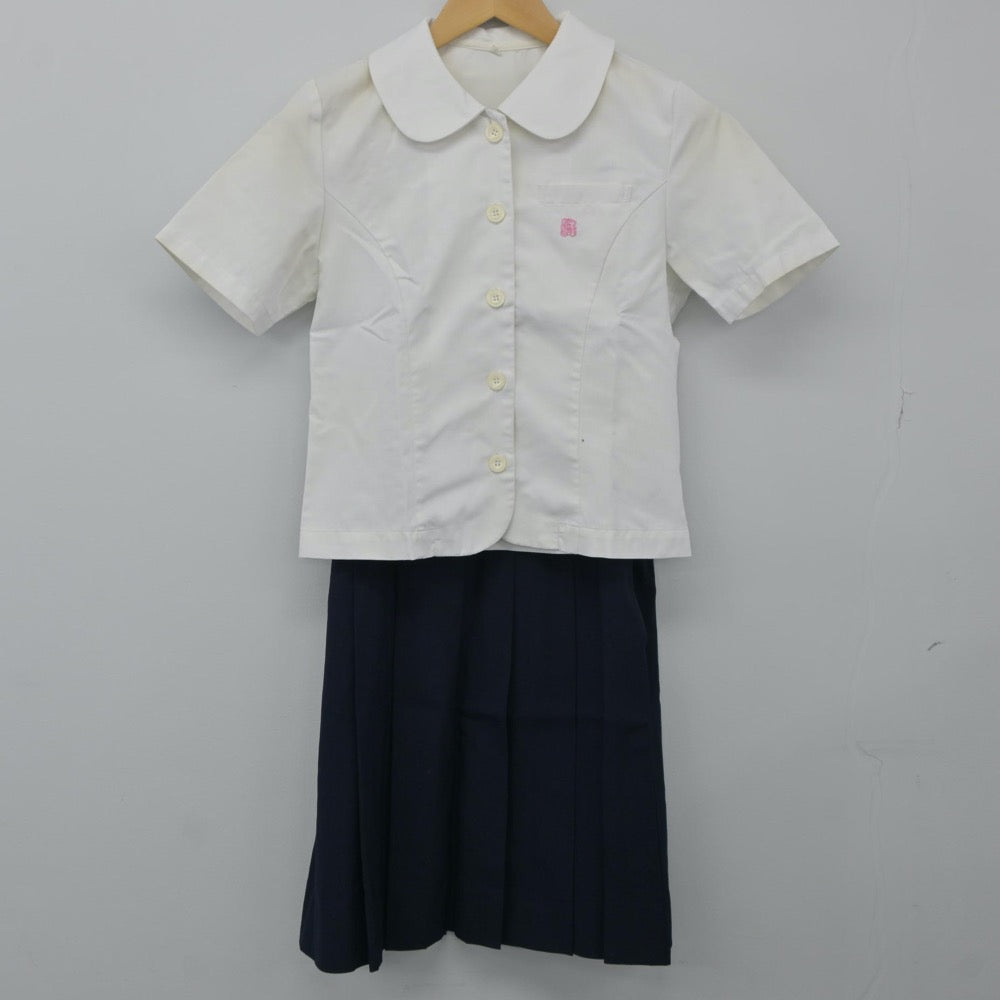 【中古】奈良県 桜井高等学校 女子制服 3点（シャツ・スカート）sf024601