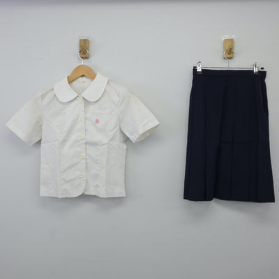 【中古】奈良県 桜井高等学校 女子制服 3点（シャツ・スカート）sf024601