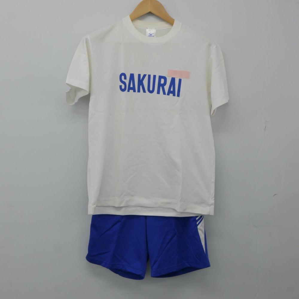 【中古】奈良県 桜井高等学校 女子制服 2点（体操服 上・体操服 下）sf024603