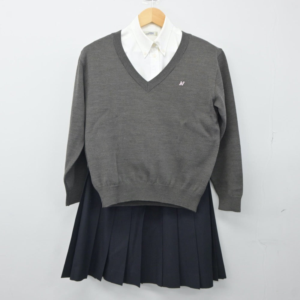 【中古】東京都 日本大学豊山女子高等学校 女子制服 5点（ブレザー・ニット・シャツ・スカート）sf024611