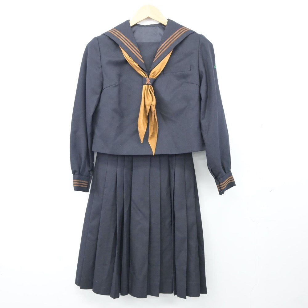 【中古】東京都 関東国際高等学校 女子制服 5点（ニット・セーラー服・スカート）sf024616