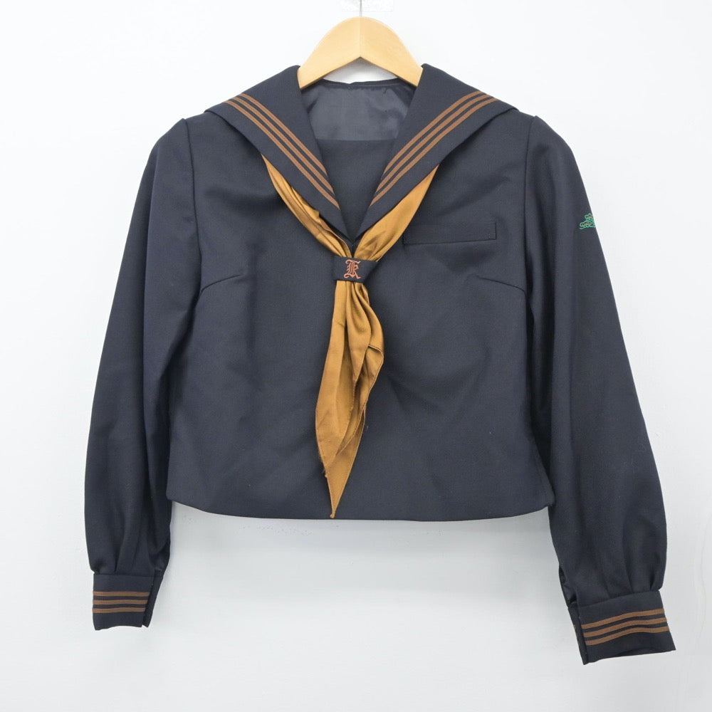 【中古】東京都 関東国際高等学校 女子制服 5点（ニット・セーラー服・スカート）sf024616