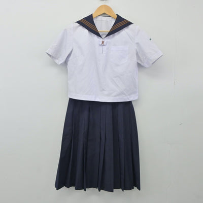 【中古】東京都 関東国際高等学校 女子制服 2点（セーラー服・スカート）sf024618