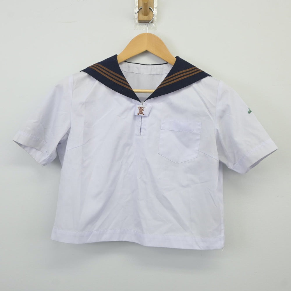 【中古】東京都 関東国際高等学校 女子制服 2点（セーラー服・スカート）sf024618