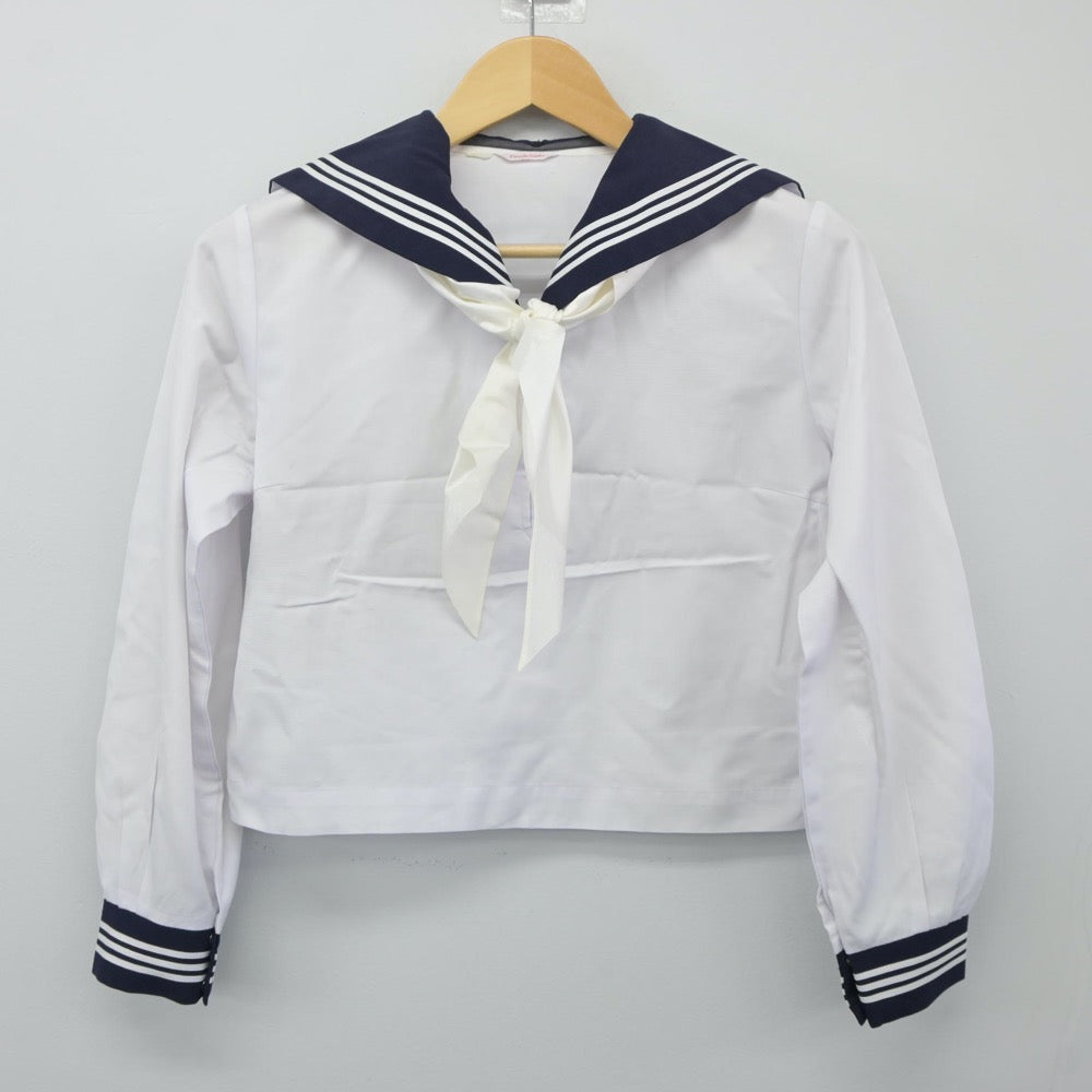 【中古】広島県 府中高等学校 女子制服 3点（セーラー服・セーラー服）sf024624