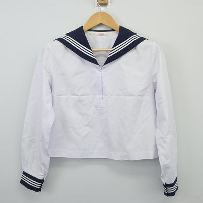 【中古】広島県 府中高等学校 女子制服 3点（セーラー服・セーラー服）sf024624