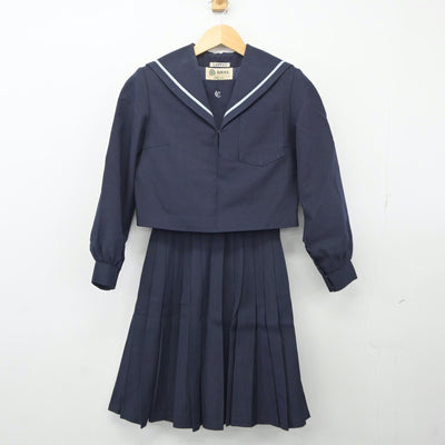 【中古】愛知県 知立高等学校 女子制服 3点（セーラー服・スカート）sf024630