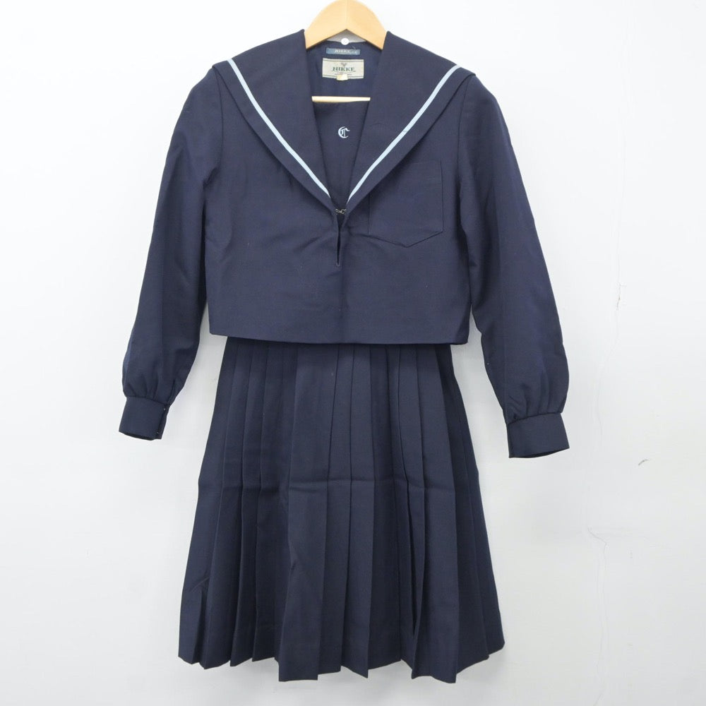 【中古】愛知県 知立高等学校 女子制服 2点（セーラー服・スカート）sf024631