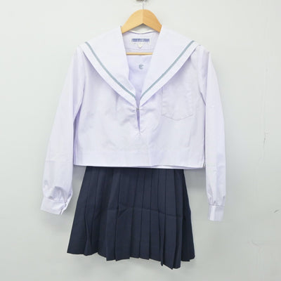 【中古】愛知県 知立高等学校 女子制服 3点（セーラー服・セーラー服・スカート）sf024634