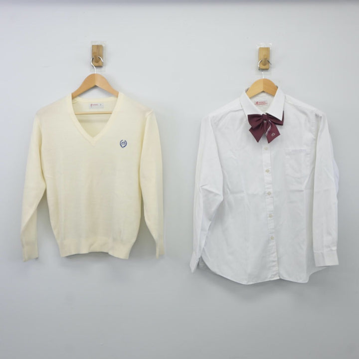 中古制服】大阪府 常翔啓光学園高等学校 女子制服 4点（ニット