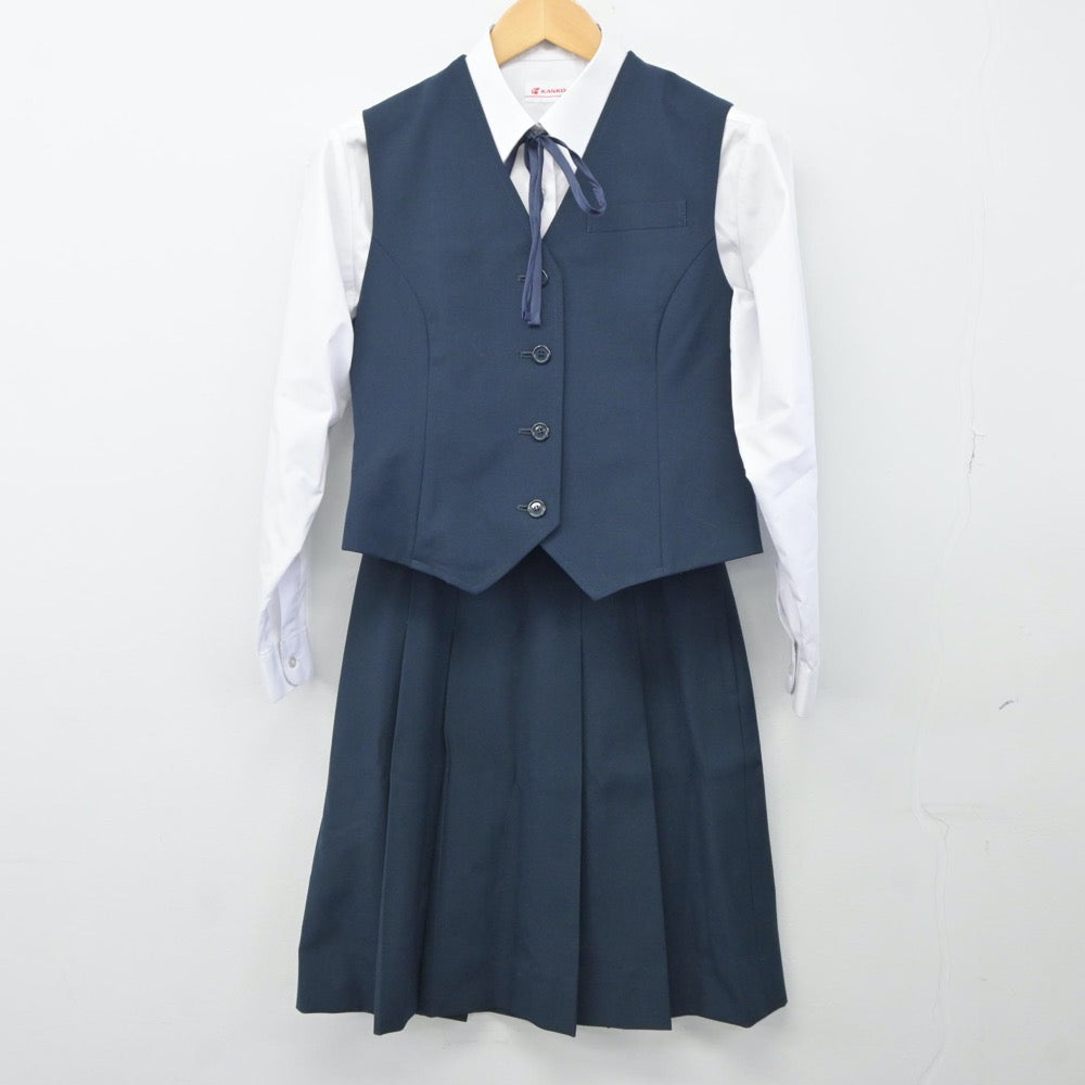 中古制服】北海道 帯広柏葉高等学校 女子制服 5点（ブレザー・ベスト・シャツ・スカート）sf024646【リサイクル学生服】 | 中古制服通販パレイド